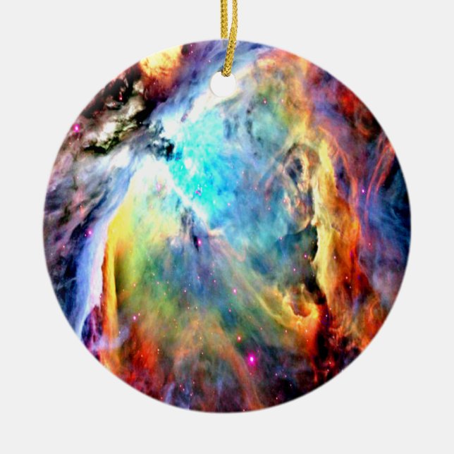 Orion Nebula Ceramic Tree Decoration (Front)