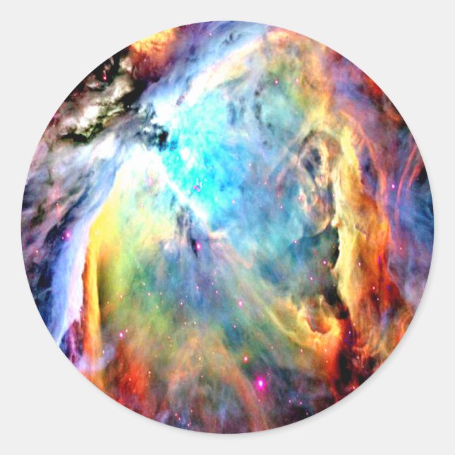 Orion Nebula Classic Round Sticker (Front)