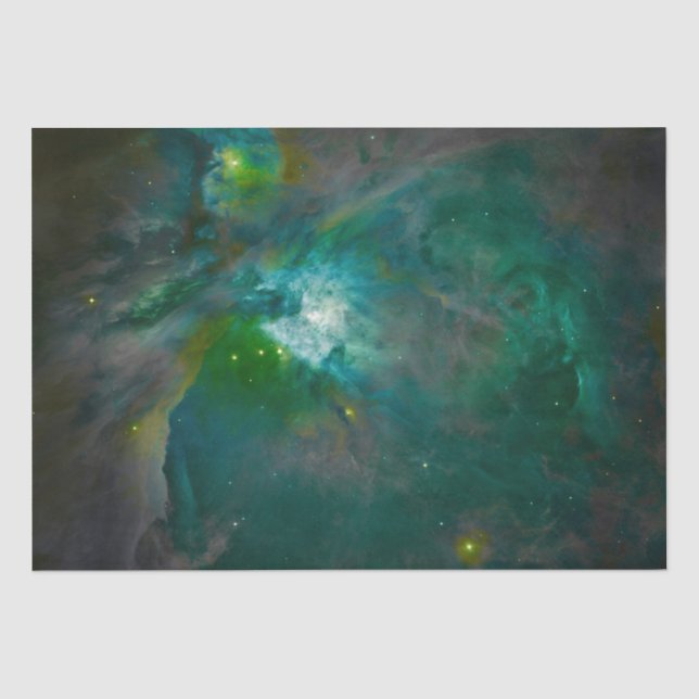 Orion Nebula Deep Dark Green Tissue Paper (Front)