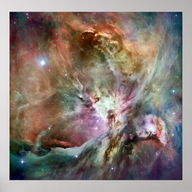 Orion Nebula Hubble Space Telescope Poster (Front)