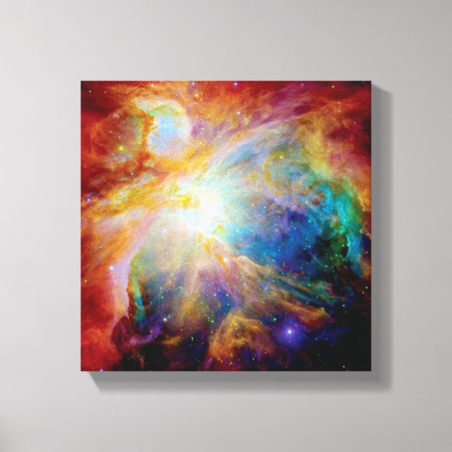 Orion Nebula Hubble Spitzer Telescope Space Photo Canvas Print (Front)