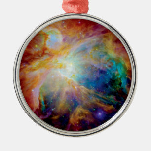 Orion Nebula Hubble Spitzer Telescope Space Photo Metal Tree Decoration