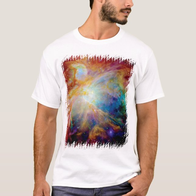 Orion Nebula Hubble Spitzer Telescope Space Photo T-Shirt (Front)