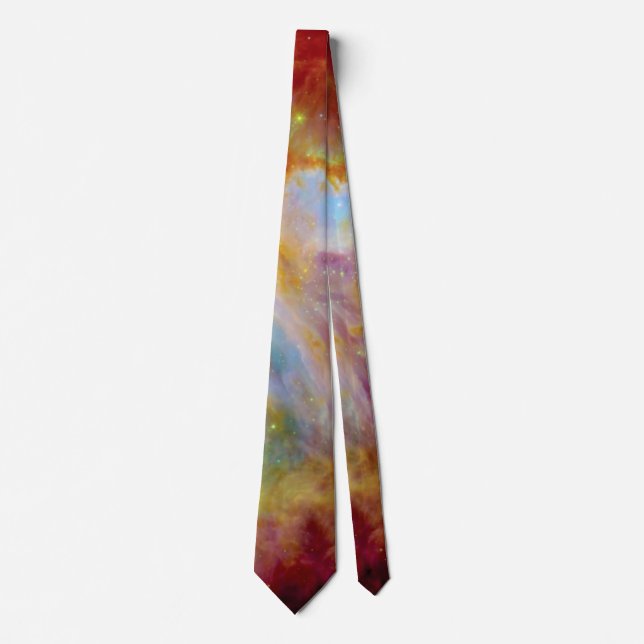 Orion Nebula Hubble Spitzer Telescope Space Photo Tie (Front)