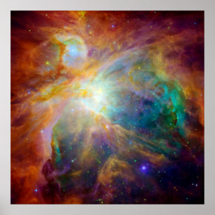 Orion Nebula (Hubble & Spitzer Telescopes) Poster