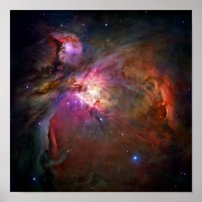 Orion Nebula (Hubble Telescope) Poster (Front)