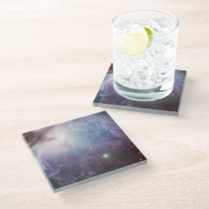 Orion Nebula Messier 78 Pastel Space Photo Glass Coaster