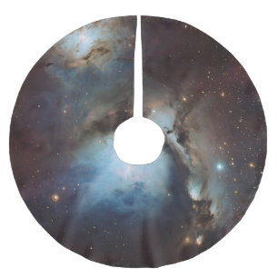 Orion Nebula Messier 78 Real Space Photo Brushed Polyester Tree Skirt
