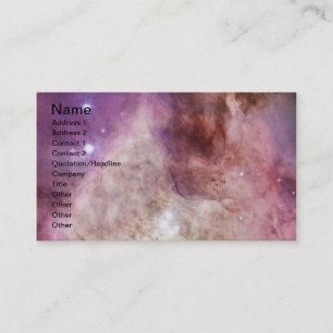 Orion Nebula pink Business Card