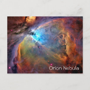 Orion Nebula Postcard Blank Inside