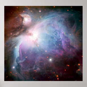 Orion Nebula Purple Space Poster
