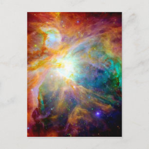 Orion Nebula Rainbow Galaxy Postcard