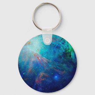 Orion Nebula shimmering blue NASA Key Ring