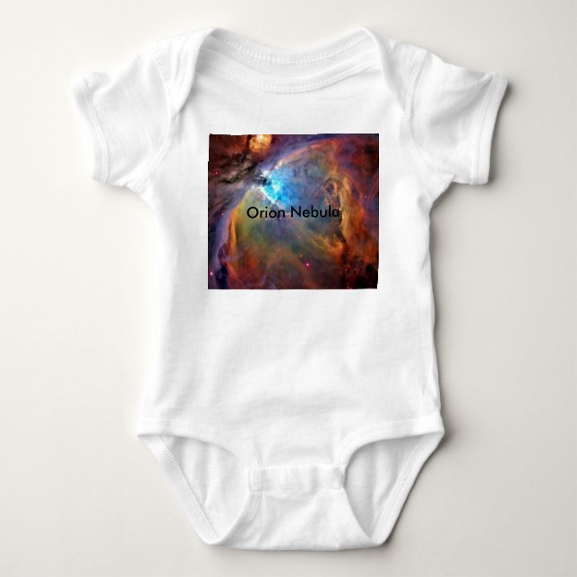 Orion Nebula Space Galaxy Baby Bodysuit (Front)