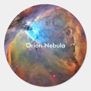 Orion Nebula Space Galaxy Classic Round Sticker