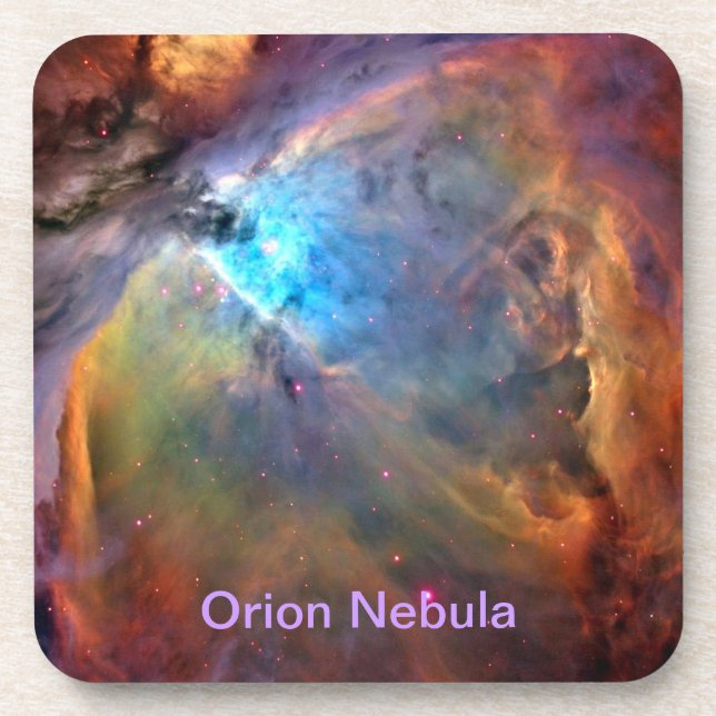 Orion Nebula Space Galaxy Cork Coaster (Front)
