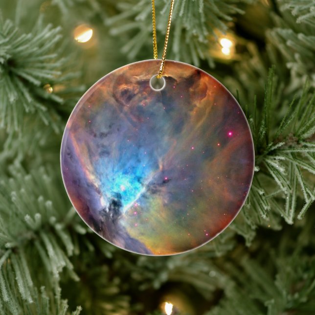 Orion Nebula Space Galaxy low contrast Ceramic Tree Decoration (Tree)