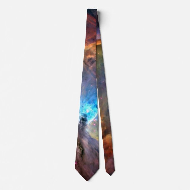 Orion Nebula Space Galaxy low contrast Tie (Front)