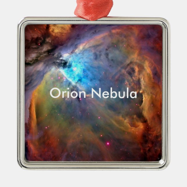 Orion Nebula Space Galaxy Metal Tree Decoration (Front)