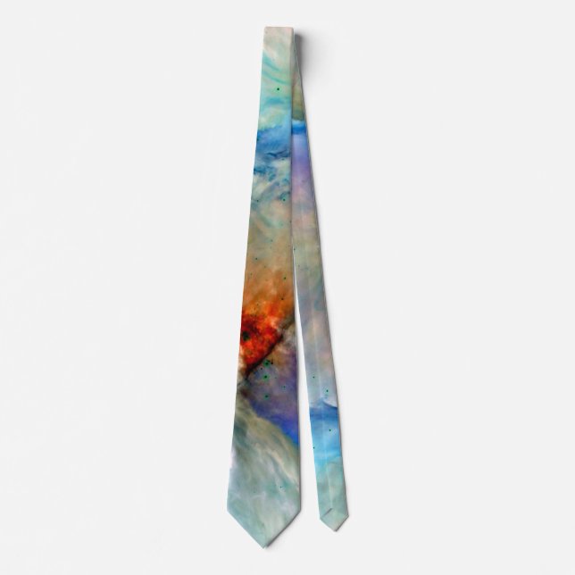 Orion Nebula Space Galaxy negative Tie (Front)
