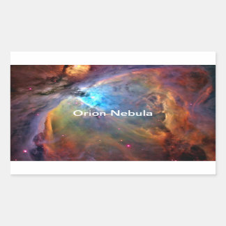 Orion Nebula Space Galaxy Rectangular Sticker