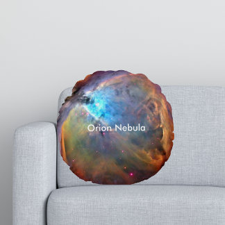 Orion Nebula Space Galaxy Round Cushion