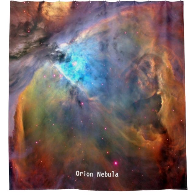 Orion Nebula Space Galaxy Shower Curtain (Front)