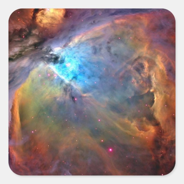 Orion Nebula Space Galaxy Square Sticker (Front)