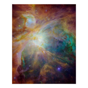 Orion Nebula Stars Composite Poster