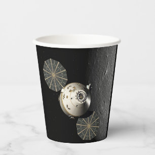 Orion Spacecraft in Lunar Orbit Paper Cups