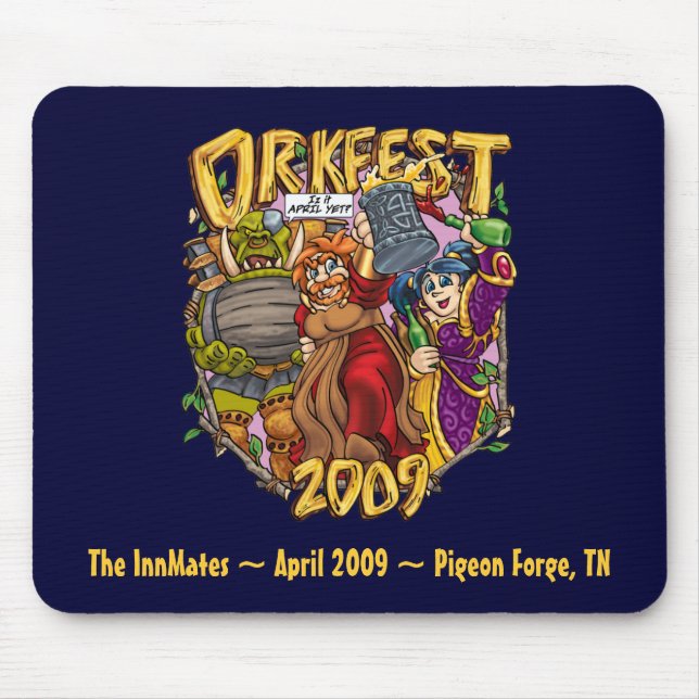 OrkFest09m, The InnMates ~ April 2009 ~ Pigeon ... Mouse Mat (Front)