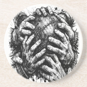 Orkney Ba Grasping Hands Coaster