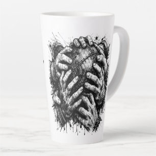 Orkney Ba Grasping Hands Latte Mug