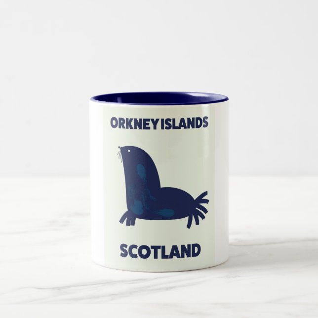 Orkney Islands, Scotland Two-Tone Coffee Mug (Center)