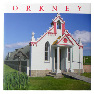 Orkney Italian Chapel view ceramic tile