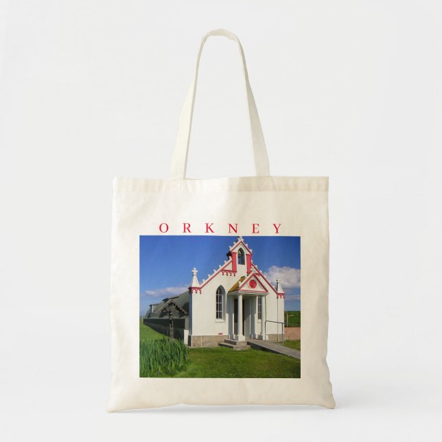 Orkney Italian Chapel view tote bag (Front)