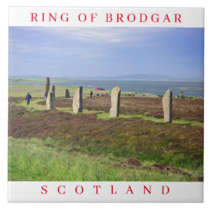 Orkney Ring of Brodgar view ceramic tile
