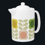 Orla Kiely Vintage, Charm Summer Flower Stem<br><div class="desc">This lovely pattern brings a delightful sense of nostalgia and a touch of summer warmth to your home! Just picture your kitchen and dining ware beautifully decorated with cheerful flowers from Orla Kiely's signature stems in soothing navy, olive green, sunny yellow, and gentle peach. It truly creates a cosy atmosphere...</div>