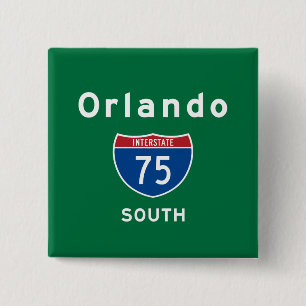 Orlando 75 15 cm square badge