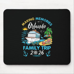 Orlando Family Trip 2026 Making Memories Vacation  Mouse Mat