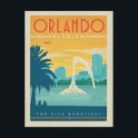 Orlando, FL Postcard<br><div class="desc">Anderson Design Group is an award-winning illustration and design firm in Nashville,  Tennessee. Founder Joel Anderson directs a team of talented artists to create original poster art that looks like classic vintage advertising prints from the 1920s to the 1960s.</div>