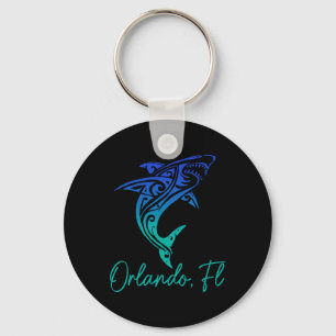 Orlando Fl Shark Scu Diving Surfer Surf Florida Su Key Ring