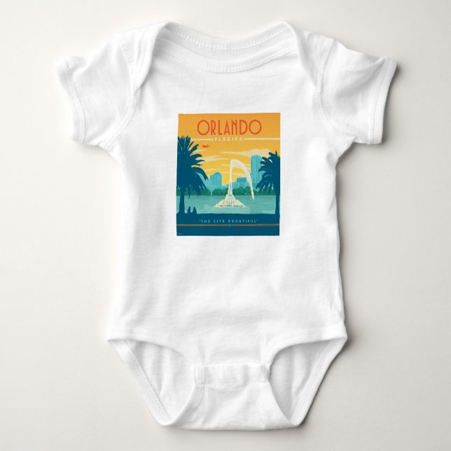 Orlando Florida Baby Bodysuit (Front)
