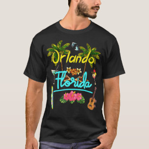 Orlando Florida Beach Summer Palm Surf Sun Set Pal T-Shirt