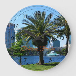 Orlando Florida Cityscape Large Clock