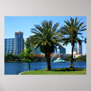 Orlando Florida Cityscape Poster