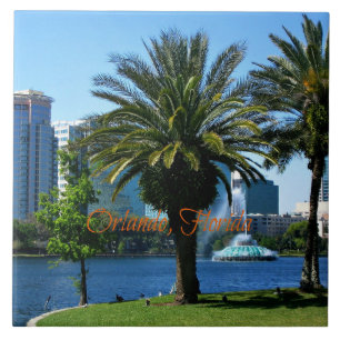 Orlando Florida Cityscape Tile