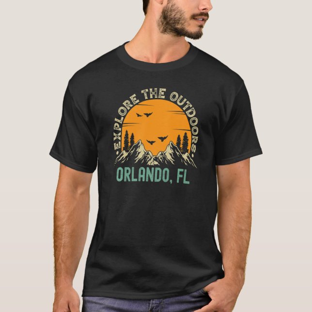 Orlando, Florida - Explore The Outdoors Premium T-Shirt (Front)