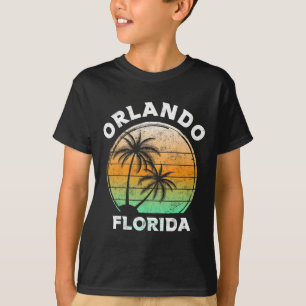 Orlando Florida Fl Miami Vibes Beach Sunshine Stat T-Shirt