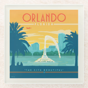 Orlando Florida Glass Coaster
